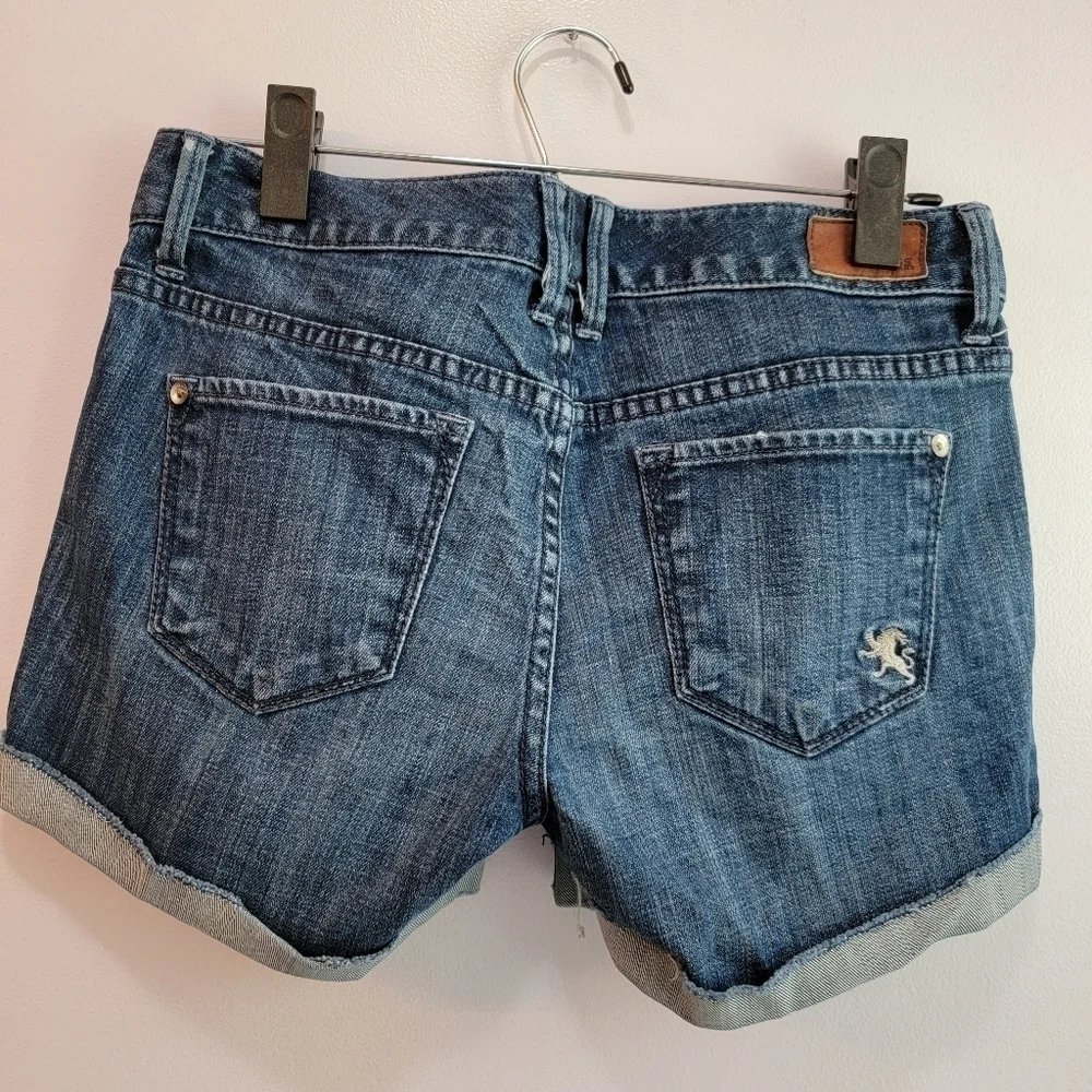 Express Cuffed Denim Shorts Size 0 - Picture 2 of 3